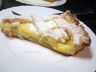 Almás – pudingos rácsos pite