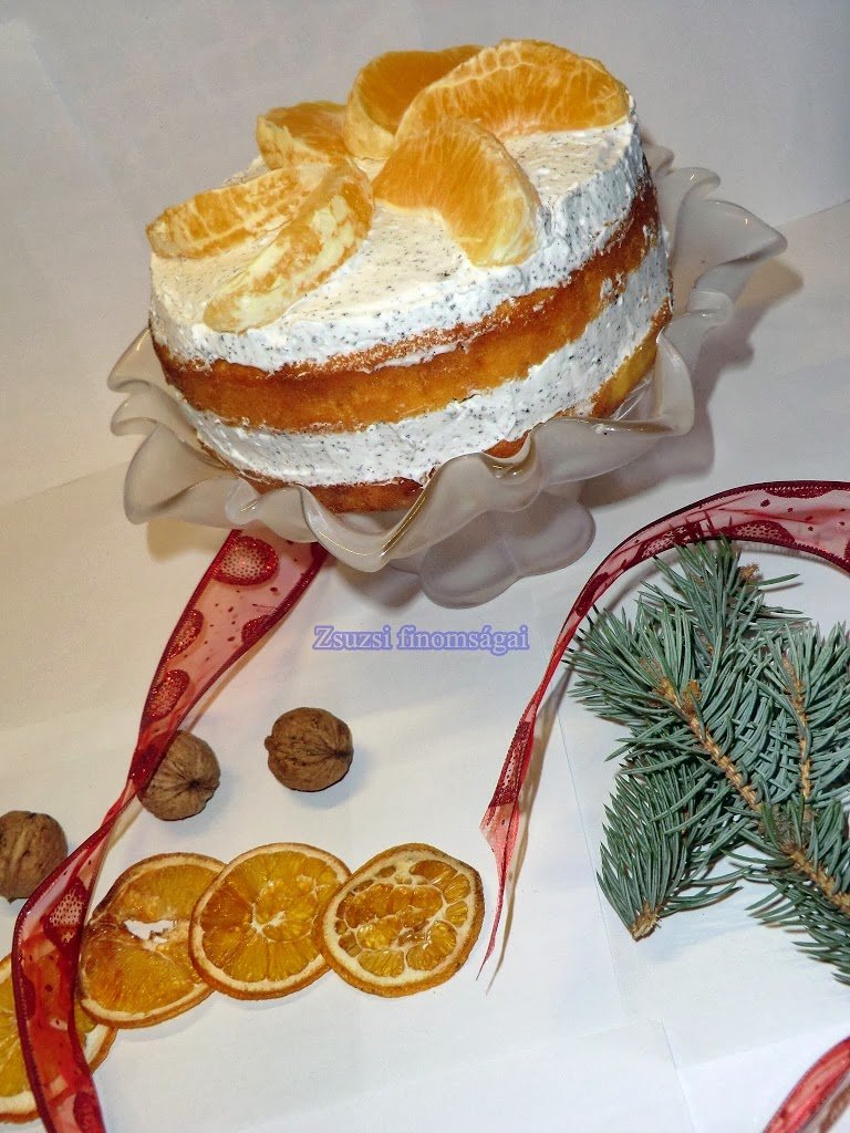 Mákhabos narancstorta