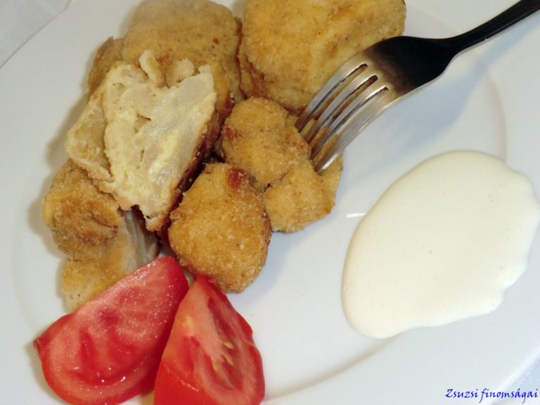 Rántott karfiol, sütőben sütve